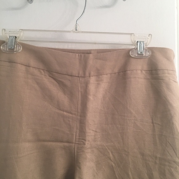 Tan linen capris - Picture 2 of 5